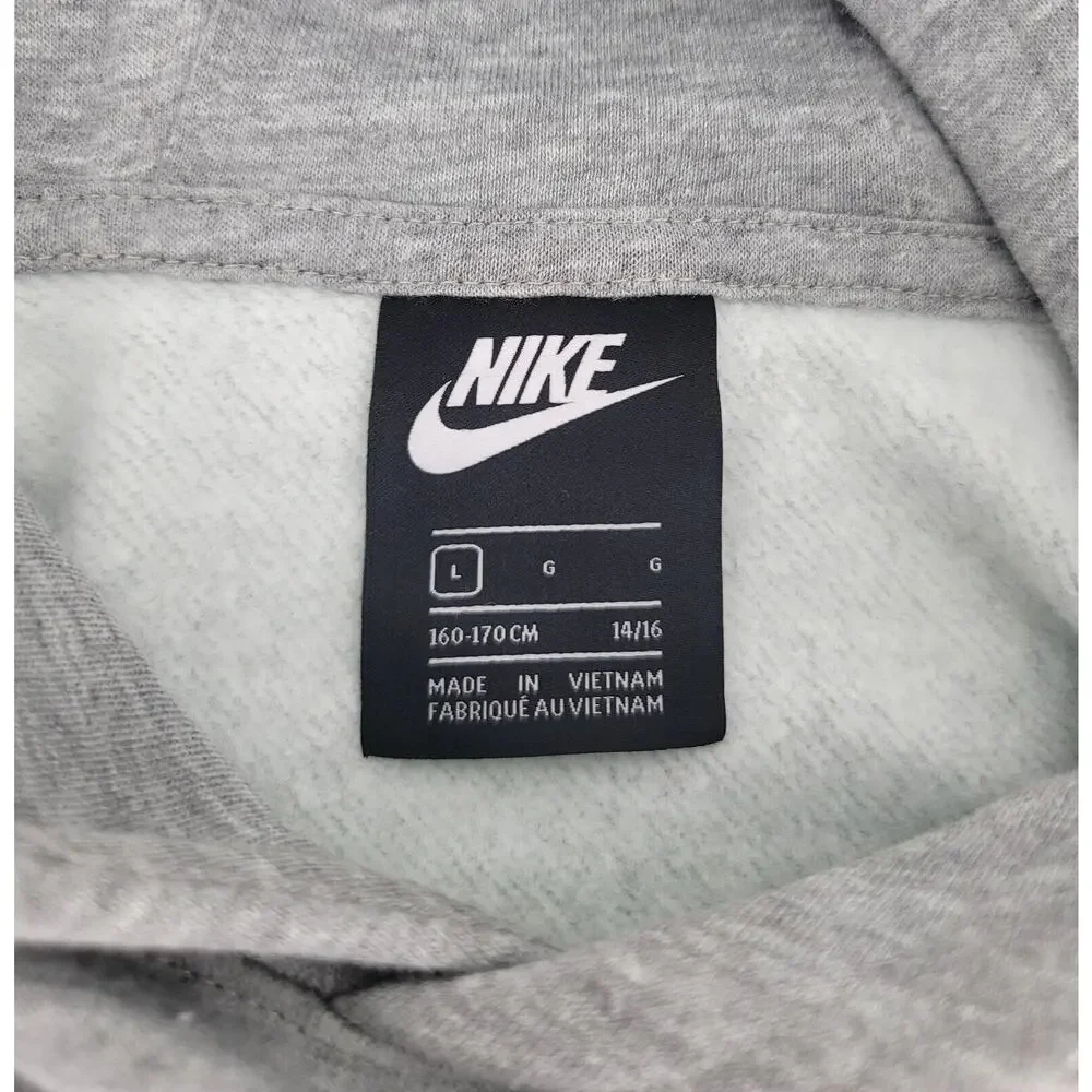Nike Super Bowl‎ LVIII Las Vegas Hoodie Large Kids NFL Gray Pullover Sweatshirt